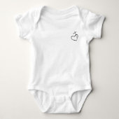 Jezus heeft mijn rug romper (Voorkant)