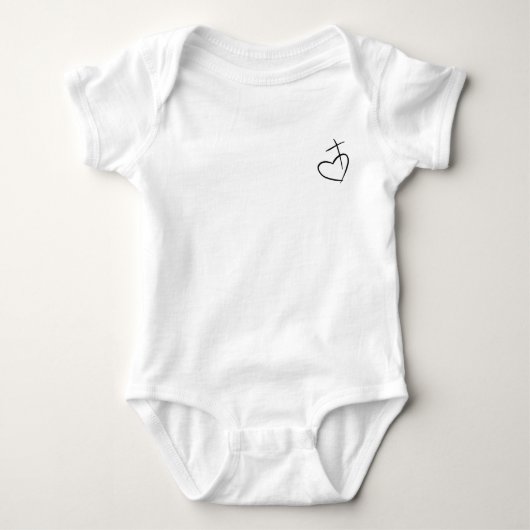 Jezus heeft mijn rug romper (Voorkant)