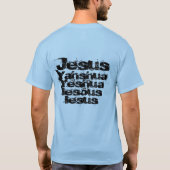 Jezus heeft mijn rug. t-shirt (Achterkant)