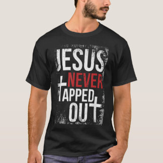 Jezus heeft nooit Christelijke rusteloze gelovige  T-shirt