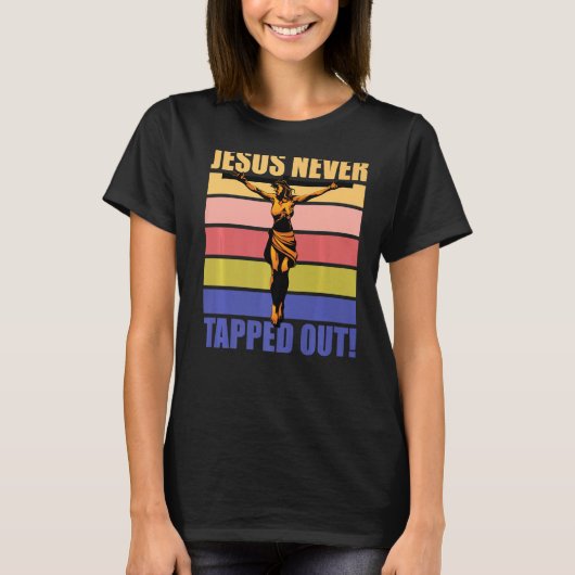 Jezus heeft nooit uitgehaald t-shirt (Voorkant)