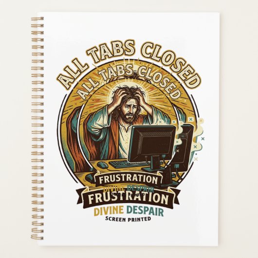 Jezus heeft per ongeluk alle browsertabbladen gesl planner (Voorkant)