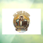 Jezus heeft per ongeluk alle browsertabbladen gesl raamsticker (Vel 3)