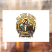 Jezus heeft per ongeluk alle browsertabbladen gesl raamsticker (Vel 2)