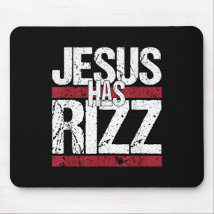 Jezus heeft Rizz eenvoudig Christelijk geloof gelo Muismat