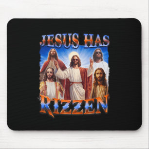 Jezus heeft Rizzen Christelijke Mannen Vrouwen Bij Muismat