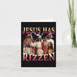 Jezus heeft Rizzen Grappige Christelijke meme nieu Kaart