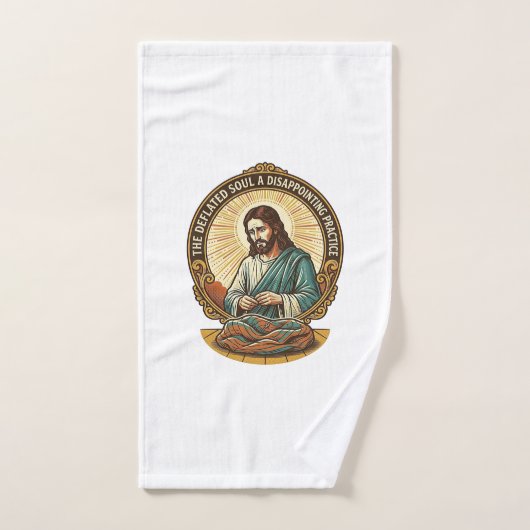 Jezus Heeft Yoga Bal Totally Laten Leeglopen Gym H Handdoek (Handdoek)