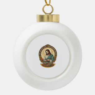 Jezus Heeft Yoga Bal Totally Laten Leeglopen Gym H Keramische Bal Ornament