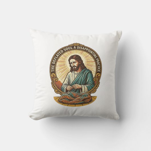 Jezus Heeft Yoga Bal Totally Laten Leeglopen Gym H Kussen (Voorkant)