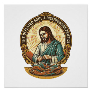 Jezus Heeft Yoga Bal Totally Laten Leeglopen Gym H Perfect Poster