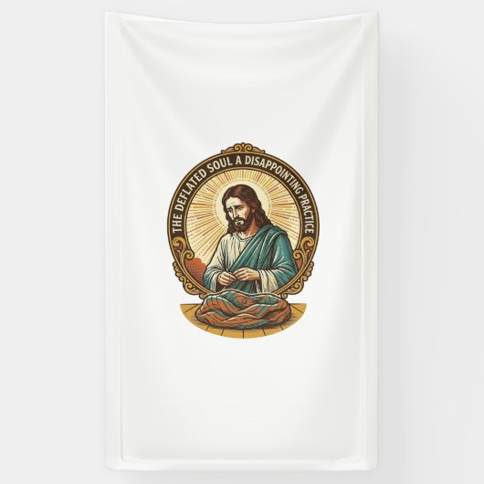 Jezus Heeft Yoga Bal Totally Laten Leeglopen Gym H Spandoek (Verticaal)