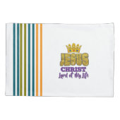 Jezus Heer van mijn leven Wit Christelijk Kussensloop (Achterkant)