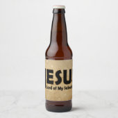 Jezus Heer Verlossing Bier Etiket (Voorkant)