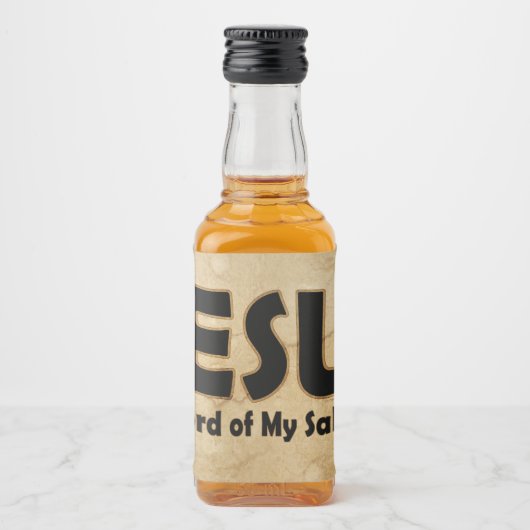 Jezus Heer Verlossing Likeurfles Etiket (Voorkant)