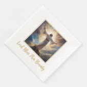 Jezus Heer zegene papieren servetten (Hoek)