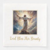 Jezus Heer zegene papieren servetten (Voorkant)