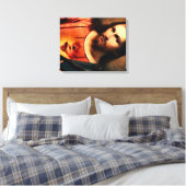 Jezus - Heilig Hart Canvas Afdruk (Insitu (Slaapkamer))