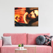 Jezus - Heilig Hart Canvas Afdruk (Insitu (Woonkamer))