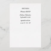 Jezus Heilig Hart Katholieke Folie Uitnodiging (Achterkant)