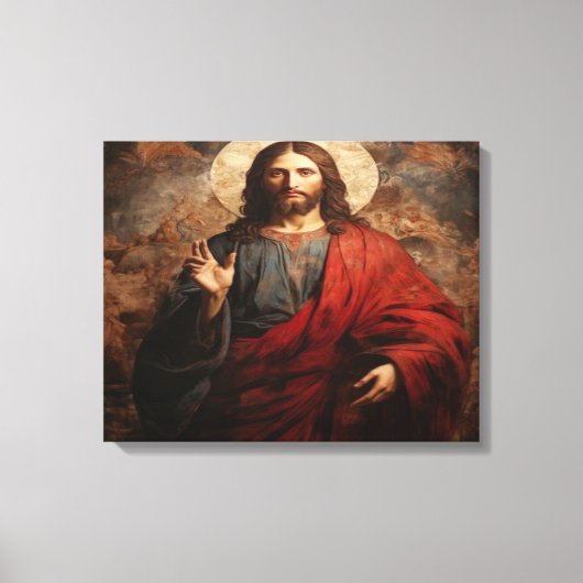 jezus heilig hart Plechtigheid van de meest heilig Canvas Afdruk (Voorkant)