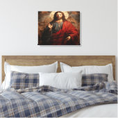 jezus heilig hart Plechtigheid van de meest heilig Canvas Afdruk (Insitu (Slaapkamer))