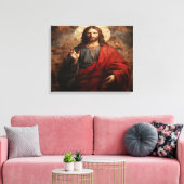 jezus heilig hart Plechtigheid van de meest heilig Canvas Afdruk (Insitu (Woonkamer))