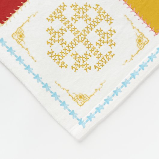 Jezus, heiligen en engelen fleece deken (Hoek)