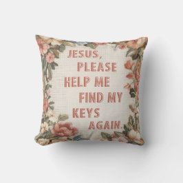 Jezus, help me alsjeblieft mijn sleutels weer grap kussen