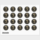 Jezus Herder Ronde Sticker (Vel)