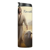 Jezus: Herder, vrede, onfeilbare liefde Thermosbeker (Geroteerd rechts)