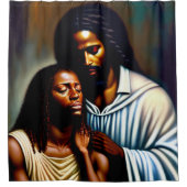 Jezus het Comforter Shower Gordijn (Voorkant)