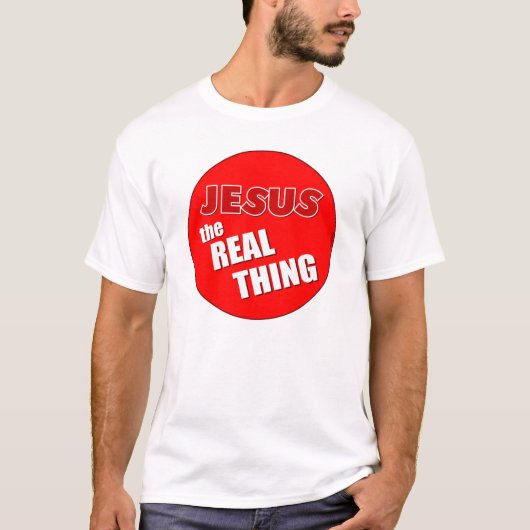 Jezus: Het echte ding T-shirt (Voorkant)