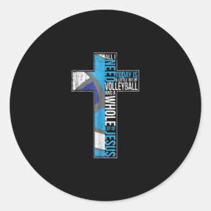 Jezus Het enige wat ik nodig heb is een beetje vol Ronde Sticker