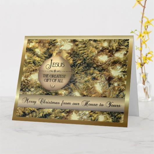 Jezus - Het grootste geschenk van allemaal - Kaart (Gele Bloem)