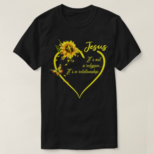 Jezus Het is geen religie Het is een Relatie Zoon T-shirt (Design voorkant)