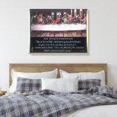 Jezus het laatste schilderij van het suikerdoek canvas afdruk (Insitu (Slaapkamer))