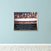 Jezus het laatste schilderij van het suikerdoek canvas afdruk (Insitu (Houten vloer))