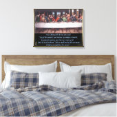 Jezus het laatste schilderij van het suikerdoek canvas afdruk (Insitu (Slaapkamer))