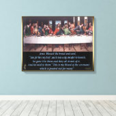 Jezus het laatste schilderij van het suikerdoek canvas afdruk (Insitu (Houten vloer))