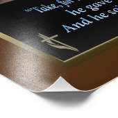 Jezus het laatste schilderij van het suikerdoek foto afdruk (Hoek)