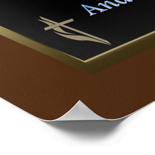 Jezus het laatste schilderij van het suikerdoek poster (Hoek)