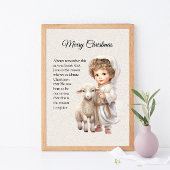 Jezus het Lam Gods Kerstmis Poster