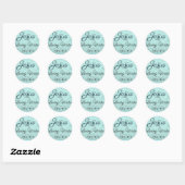 Jezus het Levende Water Ronde Sticker (Vel)