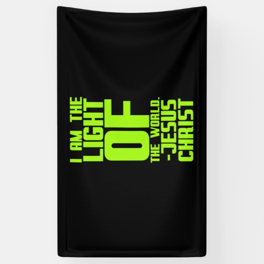 Jezus het licht van de wereld Bijbel citeert Chris Spandoek (Verticaal)