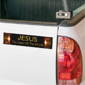 Jezus, het licht van de wereld bumpersticker (Op Truck)