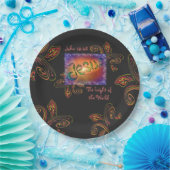 Jezus Het licht van de wereld Papieren Bordje (Feest)