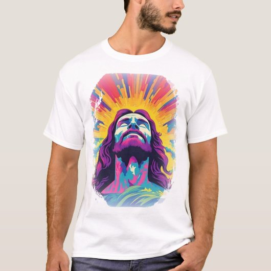 Jezus het licht van het leven t-shirt (Voorkant)
