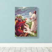Jezus, het Storm kalmeren Canvas Afdruk (Insitu (Houten vloer))