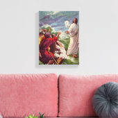 Jezus, het Storm kalmeren Canvas Afdruk (Insitu (Woonkamer))